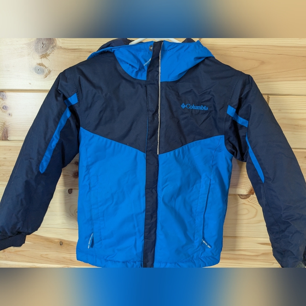 Columbia Kids XS Coat/Jacket Blue Boys/Gender Neutral Outerwear Hiking Winter